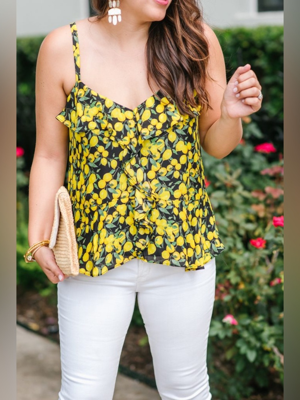 Parker Bonnie Top in Lemon Tree, Size Small